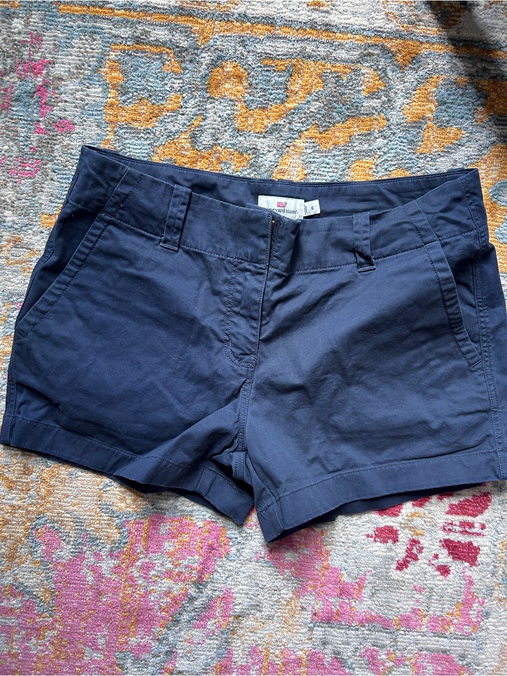 Vineyard Vines Navy Women's Chino Bermuda Shorts